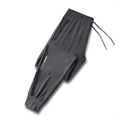 Running Pants Reflective Quick Dry Summer Jogging Trousers Men Gym Thin Cool Male Fishing Hiking Sports Long Pants Breathable
