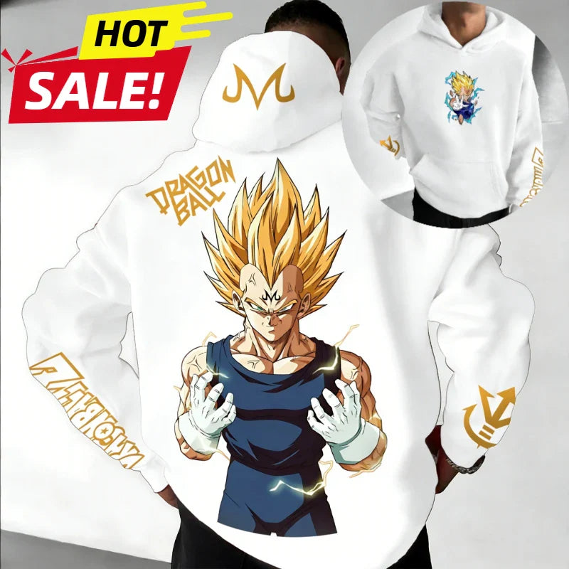 Oversized Hoodie High Quality 100% Cotton Print Unisex Retro Casual Sweatshirt