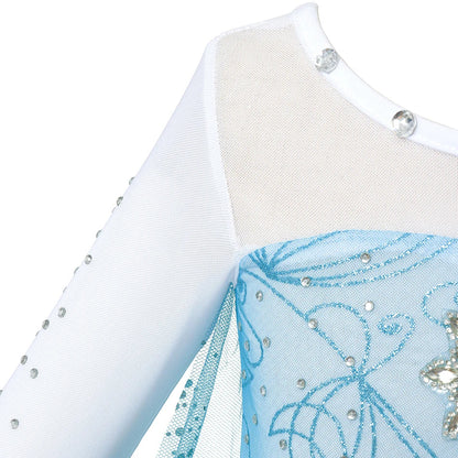 Elsa Rainha da Neve Princesa Meninas Vestido LED Roupa de Carnaval de Halloween Festa Crianças Cosplay Fantasia Infantil