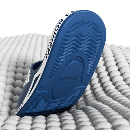 2025 new men's slippers summer PVC men's soft slippers outdoor sports thick anti slip cool slippers beach bathroom home sandals
