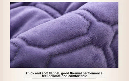 Solid Color Soft Velvet Quilted Bed Cover Blanket Short Plush Sofa Towel King Queen Size Anti-slip Bed Sheet 270x230cm Bedspread