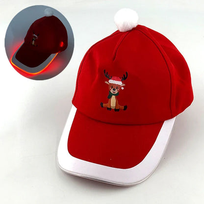 Hot LED Light Up Baseball Cap Neon Colorful Glowing Adjustable Sun Hats For Women Men Night Running Caps Travel Supplies