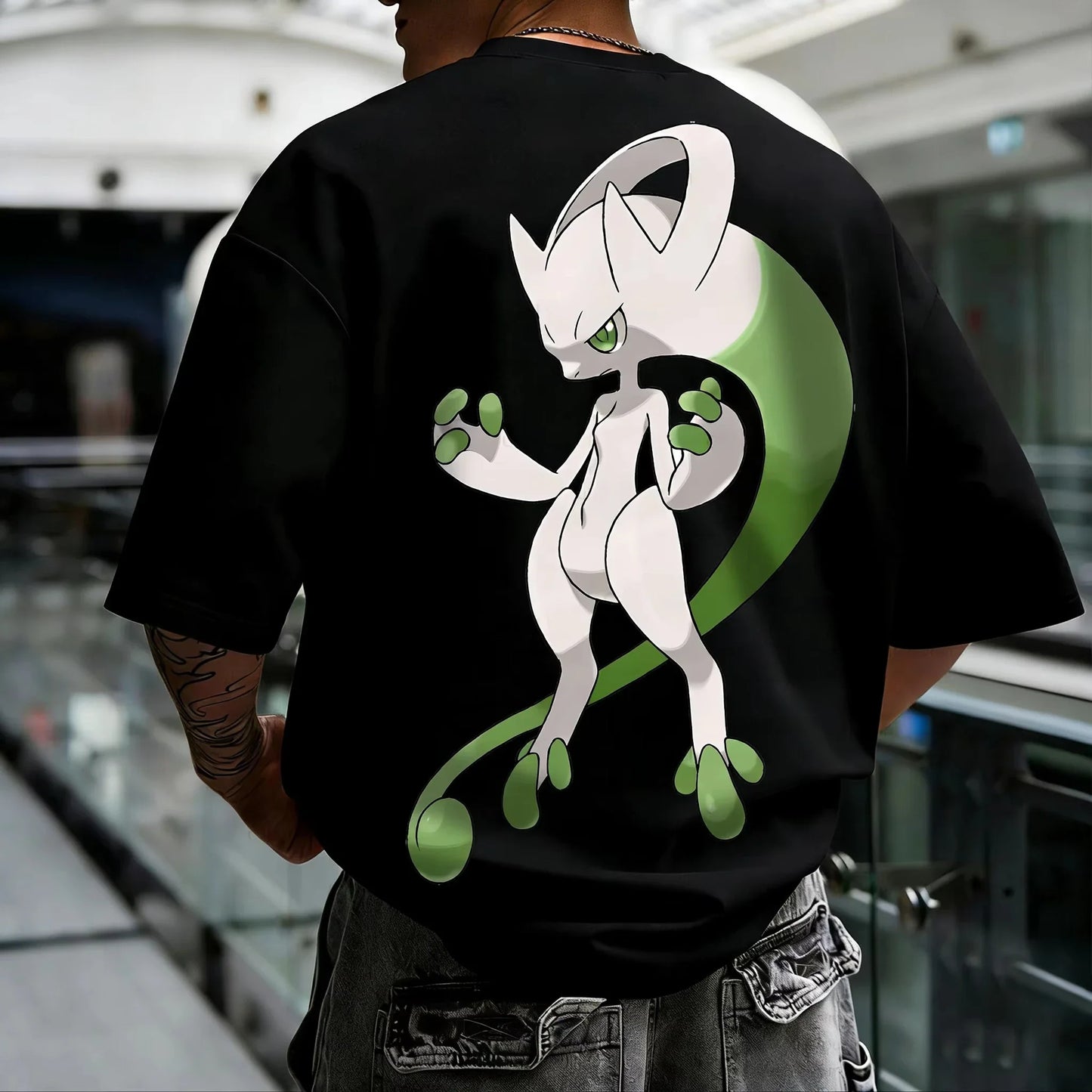 Anime Pikachu Gengar Printed T-shirt Summer Men's and Women's T-shirt Trendy Loose Y2K Short Sleeve 2026 New Streetwear