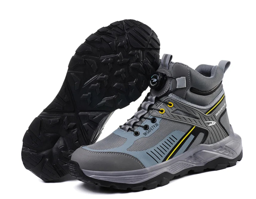 Safety Shoes Men Boots High Top Work Sneakers Steel Toe Cap Anti-smash Puncture-Proof work Boots Indestructible Shoes