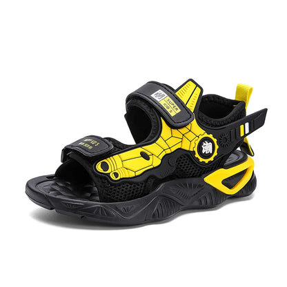 Summer Kids' Sandals Boys Soft Bottom Casual Beach Shoes School Students Comfortable Flat Walking Sandials