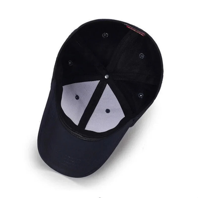 High Quality Baseball Cap Man Fitted Closed Full Cap Mesh Cap Outdoor Breathable Sports Cotton Sun Male TruckerHat Gorras Hombre