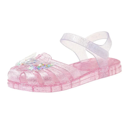 2025 New Summer Children's Sandals Little Princess Shoes Girls Sandals Baby Jelly Shoes Girls Beach Shoes