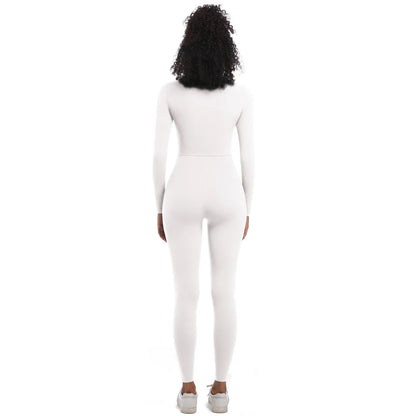 Women's Jumpsuit Women's Sports Shapewear Seamless Slim Fit Long Sleeve Sports Bodysuit  Fitness Sports Bodysuit Yoga Suit
