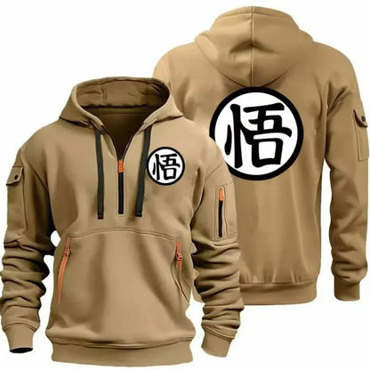 Anime cartoon Wukong printed fashionable hoodie, daily comfortable pullover, casual versatile sports shirt