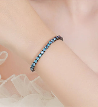 TY 3-5MM Moissanite Bracelet For Women Men 925 Sterling Silver Chain Bracelet D VVS1 Fine Luxury Jewelry Lab Gemstone