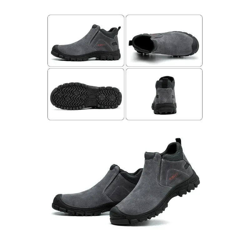 New Insulation 6KV Safety Shoes Men-Anti-Smash,Anti-Pierce Scald-Proof Welding Boots, Indestructible Work Boots for Men, Durable