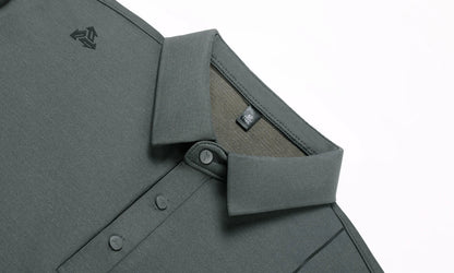 Luxury Quality Men's Polo Shirt Simple Solid Color Print Long Sleeve Autumn Lapel T-Shirt Business Casual Fashion Trend Menswear