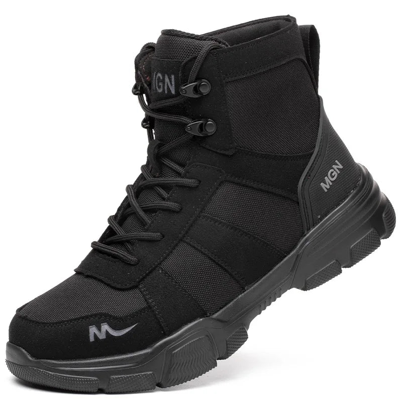 48 Plus Size Platform Non Slip Work Safety Boots Men Steel Toe Cap Anti-smash Sneakers Shoes Anti Puncture Security Boots