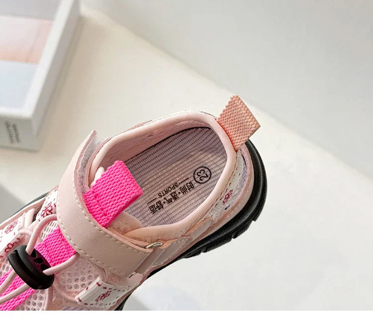 Children Sport Sandals Baby Soft Breathable Beach Sandals Summer Boys Girls Hollow Cool Running Shoes Kids Buckle Sandals