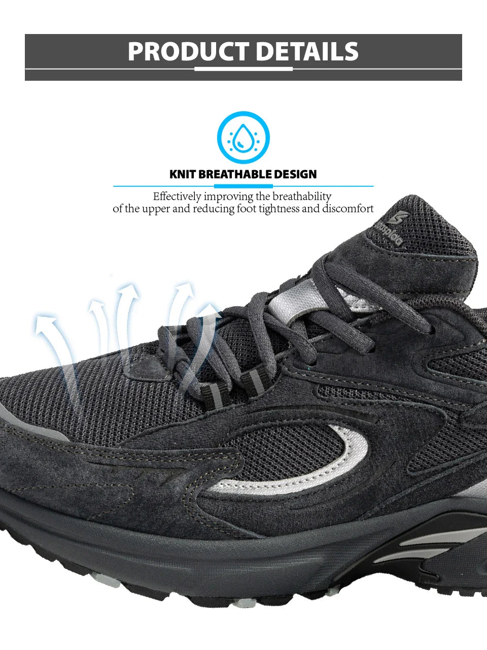 New Running Shoes Men Outdoor Fashion Lightweight Mesh Sports Shoes Male Casual Breathable Non-Slip Walking Shoes