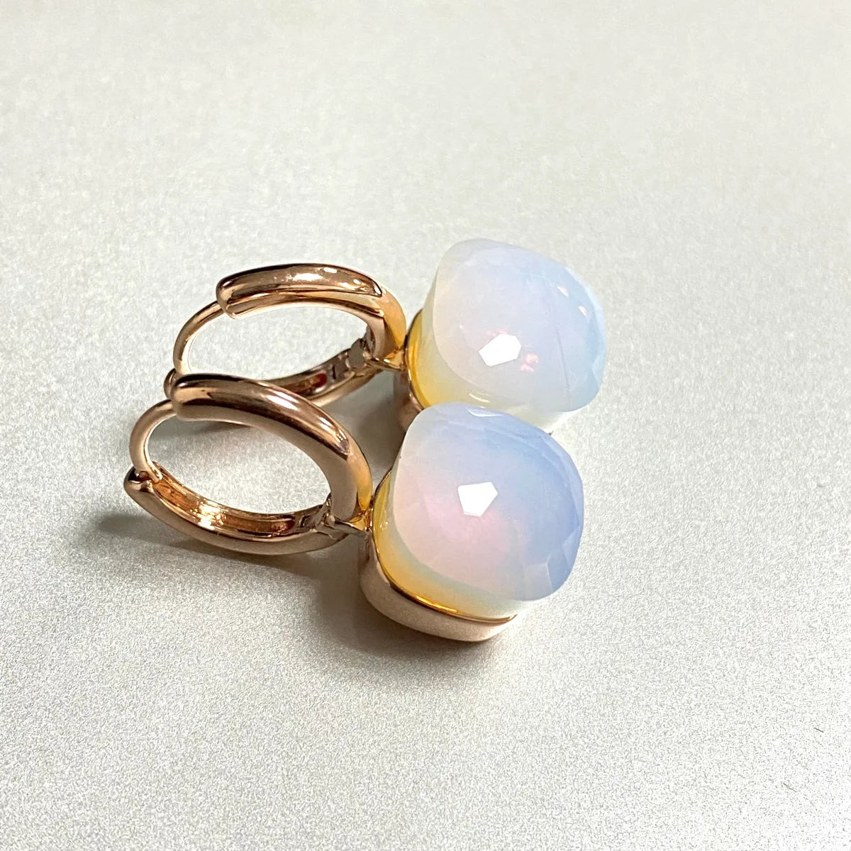 Classic Earrings For Women Amethyst Crystal Earrings Copper With Gold Plated Square Candy Colors Earrings Fashion Jewelry