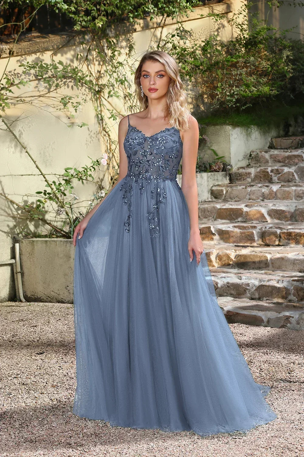 BABYONLINE Forest Green Tulle Prom Dress with Embroidered Beaded Waist & Sweetheart - Sparkling A-Line Gown for Teens & Galas