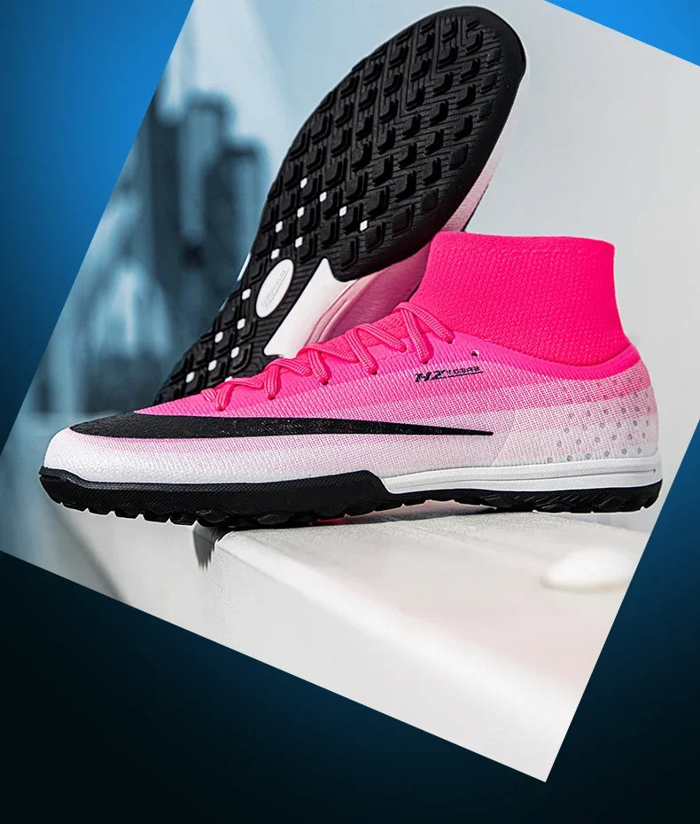New Men Football Boots Women Professional Soccer Shoes Hot Sale TF/FG Sneakers Unisex High-quality Futsal Cleats Ultralight