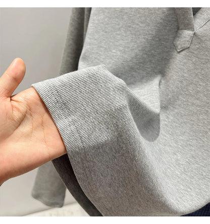 2026 Women's Basic Style Slim Fit V-Neck Long Sleeve T-Shirt Korean Style Versatile Simple Base Layer Top Casual Tee for Women