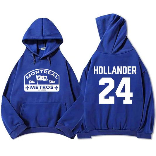 Hoodies Shane Hollander 24 Llya Rozanov 81 Scott Hunter 21 Sweatshirt  Montreal Metros Boston Raiders Clothing