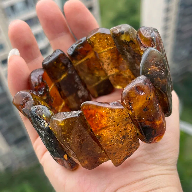 New Amber Bracelet&Bangle for Unisex Gogerous Gift 100% Natural Genuine Bead Factory Baltic Stone Europe Unique Jewelry Supplier