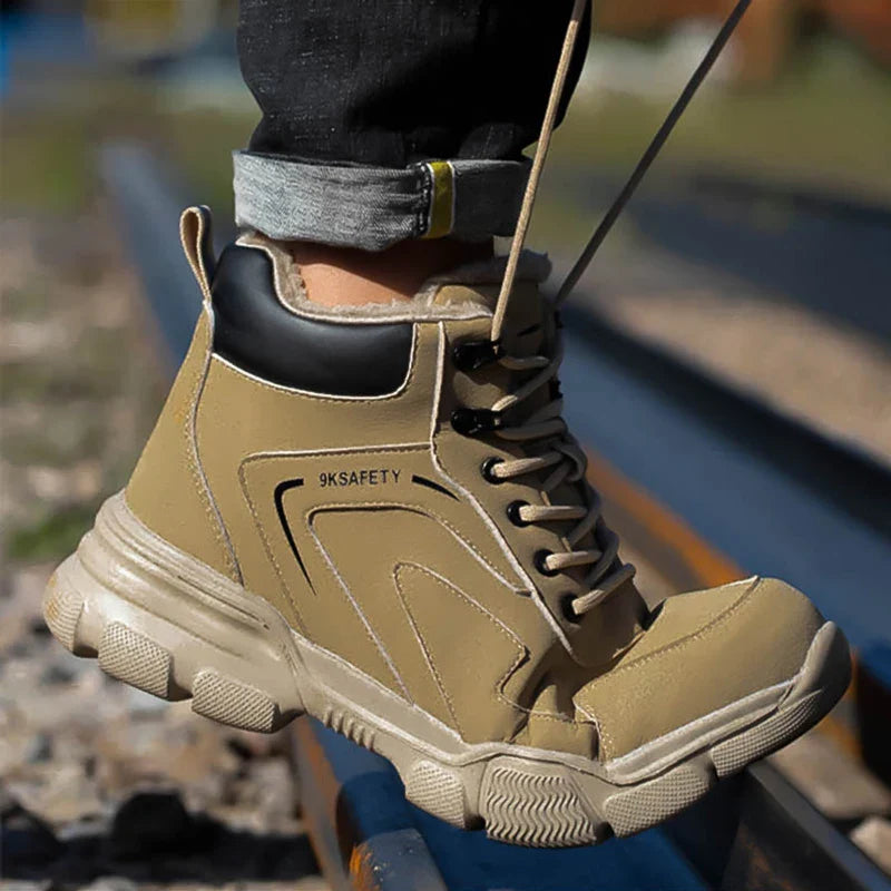 Safety Protective Boots Work Safety Shoes Men Winter Safety Boots Anti-puncture Work Shoes Steel Toe Work Boots Indestructible