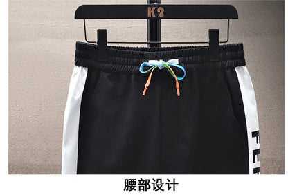 Spring Autumn Casual Men Sets Jacket + Pants Two Pieces Fashion Korean Trend Hooded Baseball Uniform Suit Man Outfit