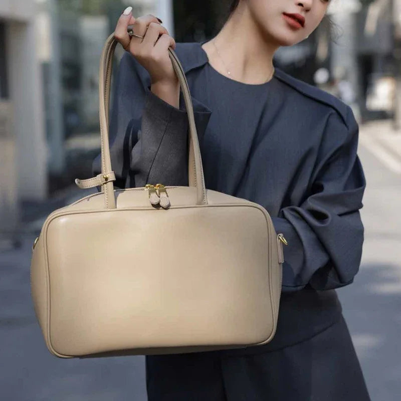 Genuine Leather Fashion Women Shoudler Black Bags Luxury Desiger Ladies Crossbody Cowhide Brown Large Bag Female Handbags Coffe