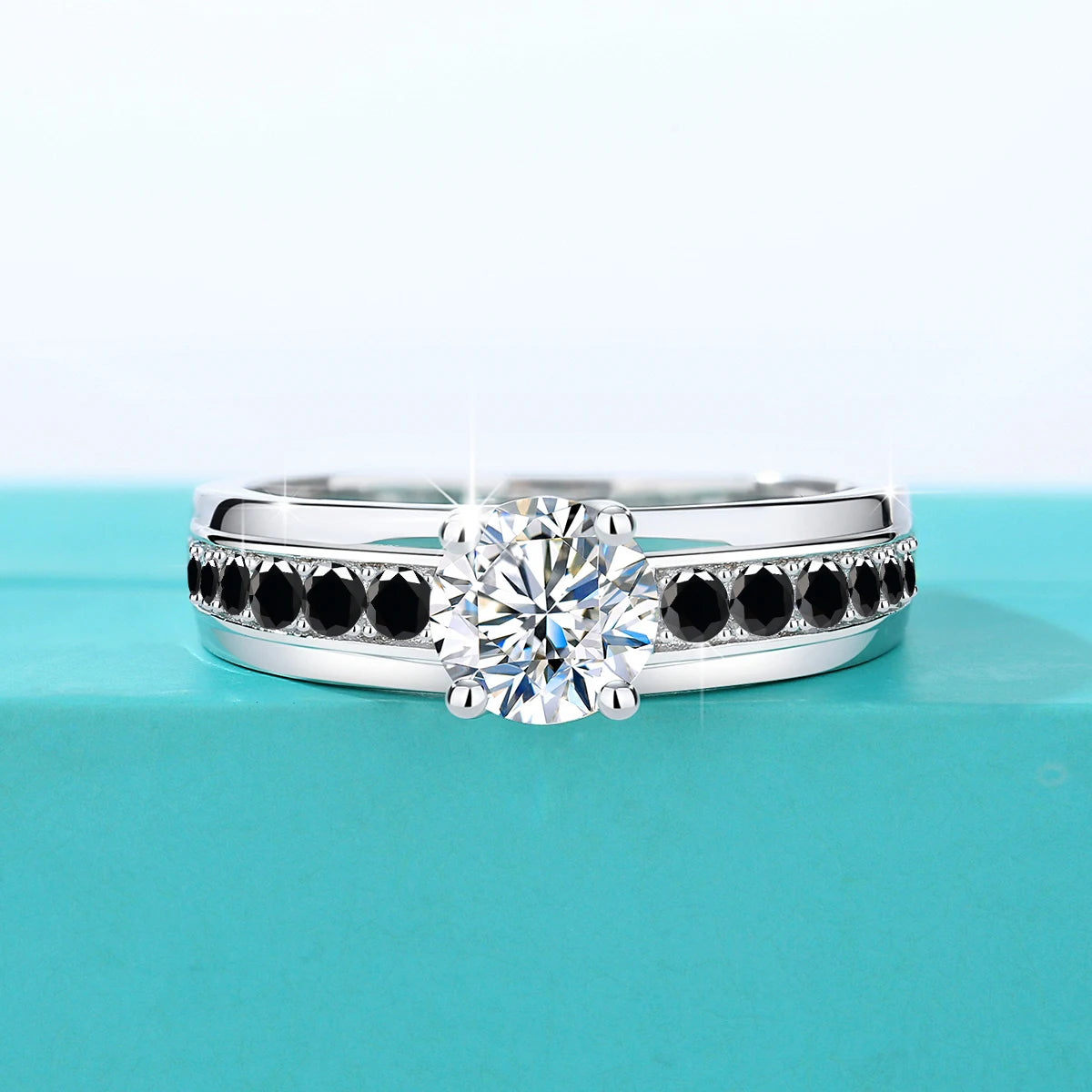 1 Carat Moissanite Rings With Certificate Original 100% Silver 925 Party Designer Jewelry Wife Gift Free Shipping Items