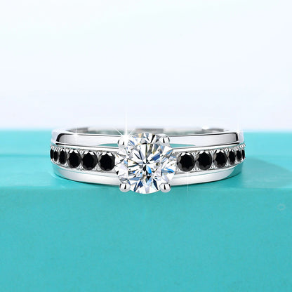 1 Carat Moissanite Rings With Certificate Original 100% Silver 925 Party Designer Jewelry Wife Gift Free Shipping Items