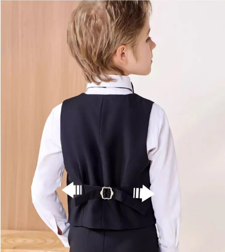 Flower Boys Suit For Wedding Teenager Kids Formal Ceremony Tuxedo Dress Children Photograph Blazer Party Performance Costume