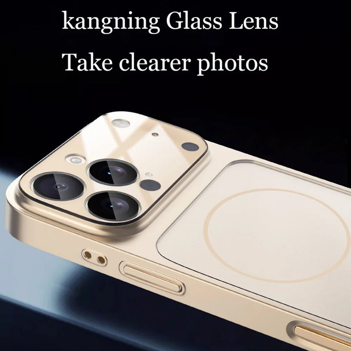 Original Glass Nano Matte Case For iPhone 17 Air 16 15 14 13 Pro Max 17Pro