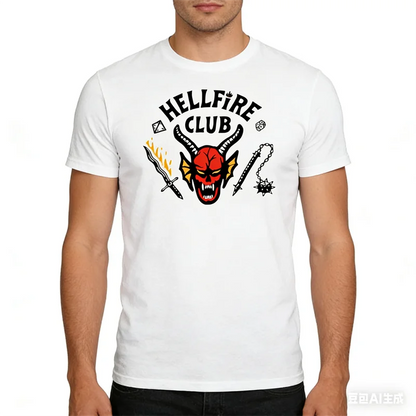 Hot Selling Fashion New Men's T-shirt 3D Wild Devil Style Printed Short Sleeve Tops Casual Men's and Women's Large Siz Clothing