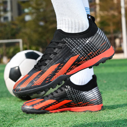 Men Professional Football Shoes Society TF/FG Soccer Shoes  Cleats Original Indoor Football Field Boots Grass Training Sneakers