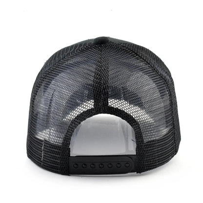 Fashion Trucker Caps With Embroidery Goat Patch Four Seasons Snapback Baseball Cap For Men Women Adjustable Visor Hat