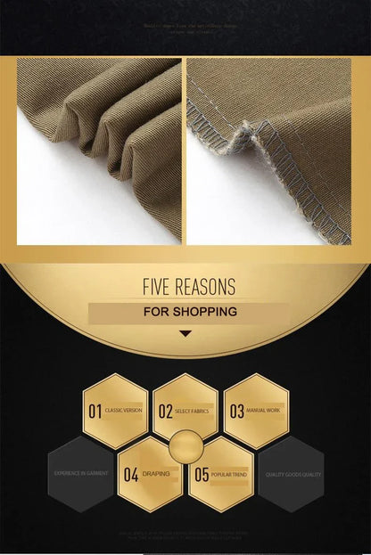 New Arrival 100% Cotton Summer Spring Men's Casual Pants Fashion Solid Black Beige Gentle Thicken Trousers Brand Smart Suit Pant