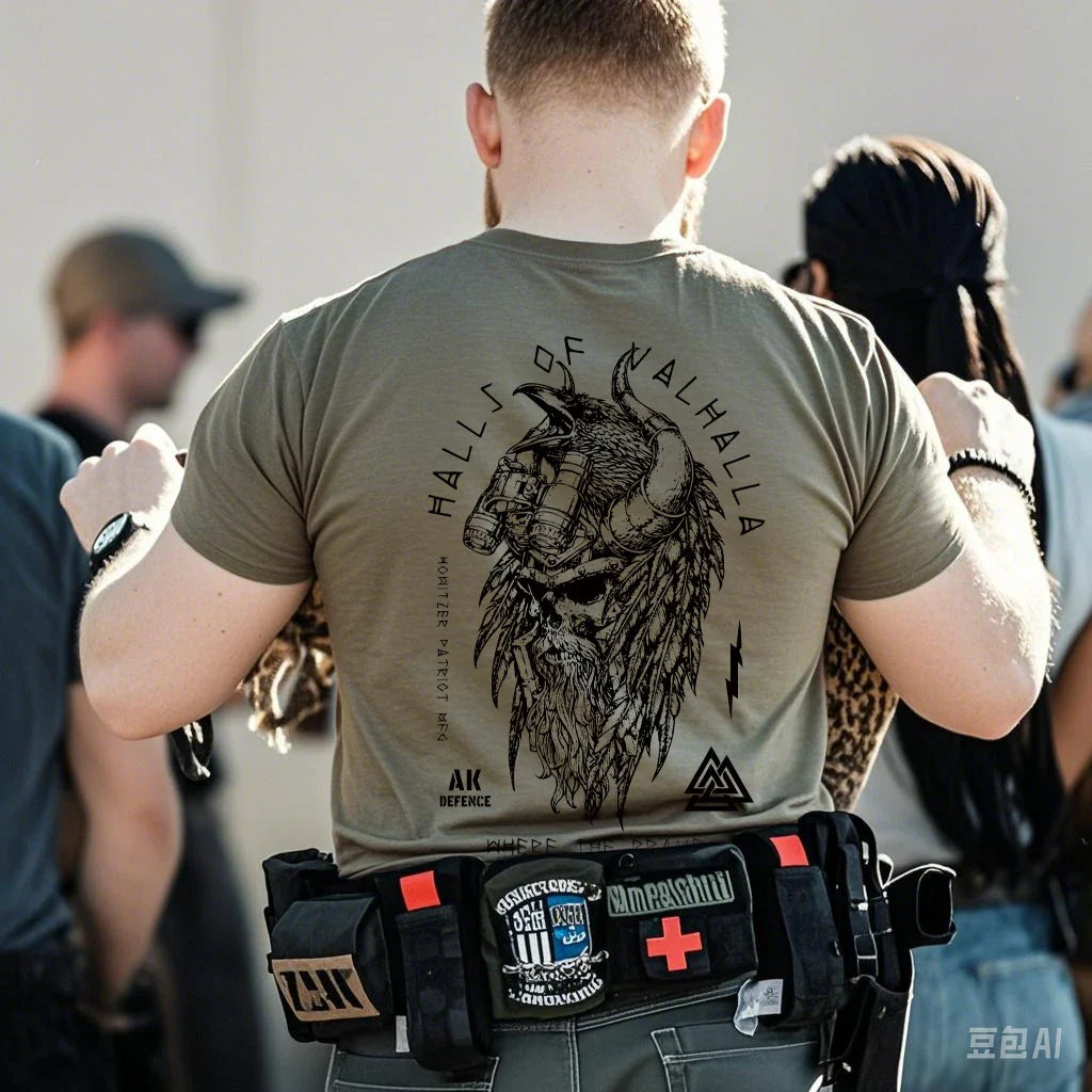 Short Sleeve T-Shirt American Tough Guy Short Sleeve T Summer Tactical Military Fan Top Men