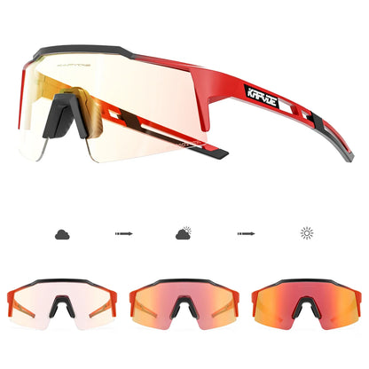 Photochromic Cycling Sunglasses for Men Women Bike Glasses Riding Driving UV400 Mountain Bicycle Goggles Eyewear Sports