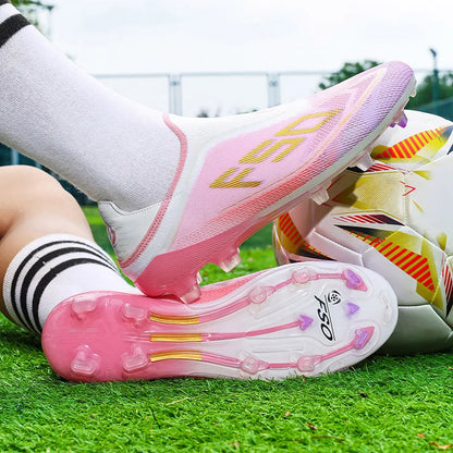 New Men Football Boots High-quality Soccer Shoes Sneakers Match Indoor Non-Slip Grass Cleats Mid-top Light Hot-selling Outdoor