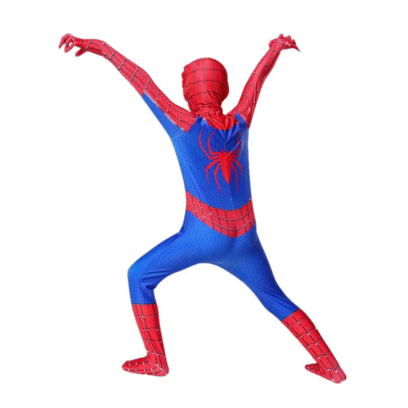 Child Remy Superhero Spider Mask Costume  Halloween CharacterJumpsuit Holiday Performance Wear for Boys & Girl Birthday Party