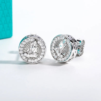 0.29cttw Moissanite Iced Out Stud Earrings 925 Sterling Silver Earring New Age Dope Hip Hop Jewelry for Men And Women