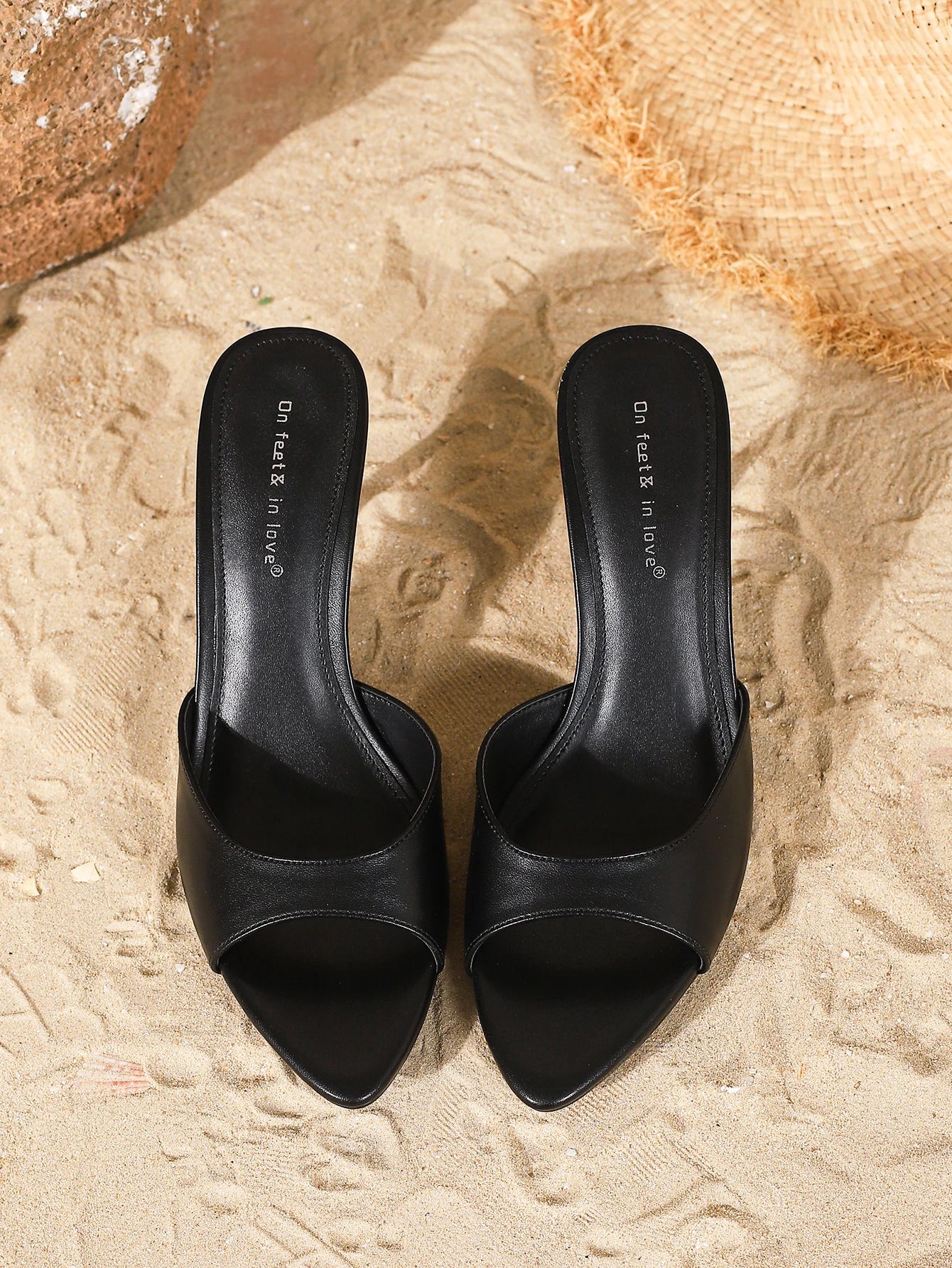 Women's Sandals Fashion Summer Elegant High Heels Outdoor Banquet Open-Back Heels，Valentine's Day Gift for Girls Women's Shoes
