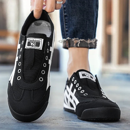 Men's Classic Running Shoes Lace Up Flat Bottom Sports Shoes Soft Sole Walking Shoes Breathable Couple Casual Shoes Tennis Shoes