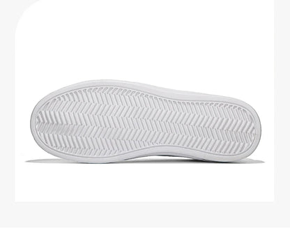 Business Casual Men's Shoes Soft Women Shoes Comfortable Casual PU Leather Shoes for Men Autumn Solid White Men Sneakers