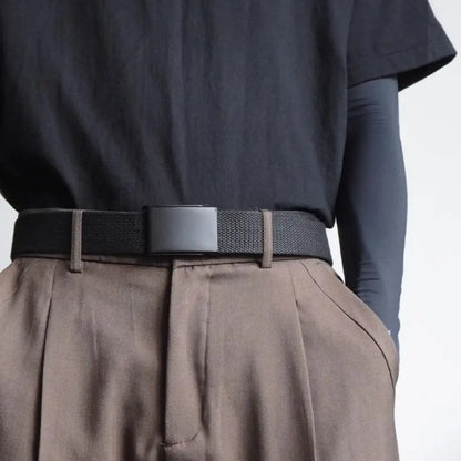 Men's Belt Fashion New Unisex Trousers Belt Women's Belt Canvas Belt Breathable Outdoor Tactical For Jeans Adjustable Waist Belt