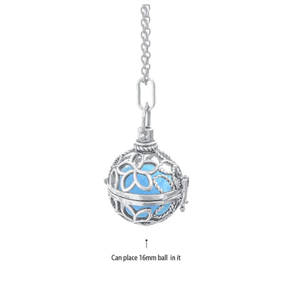 Music Chime Mexico Angel Ball Caller Locket Necklace Antique Vintage Pregnancy Essential Oil Diffuser Aromatherapy Necklace
