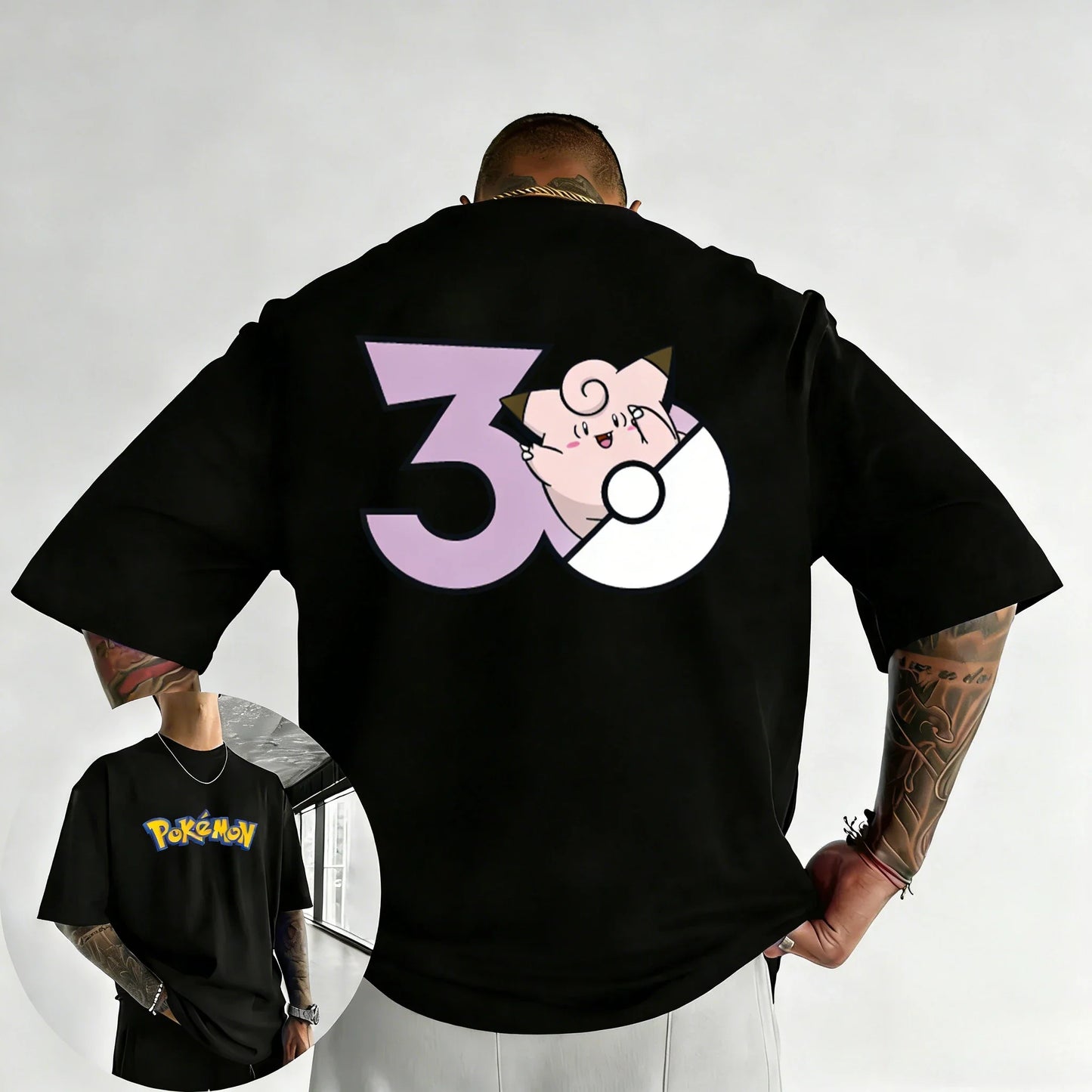 Printed T-shirt Summer Men's and Women's Loose Casual Hip Hop Trendy Short Sleeve Top