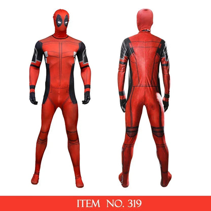 Deadpool Child Costume Halloween Costumes Kids Men Adult Superhero Bodysuit Jumpsuit Children Cosplay Costume Swords Accessories