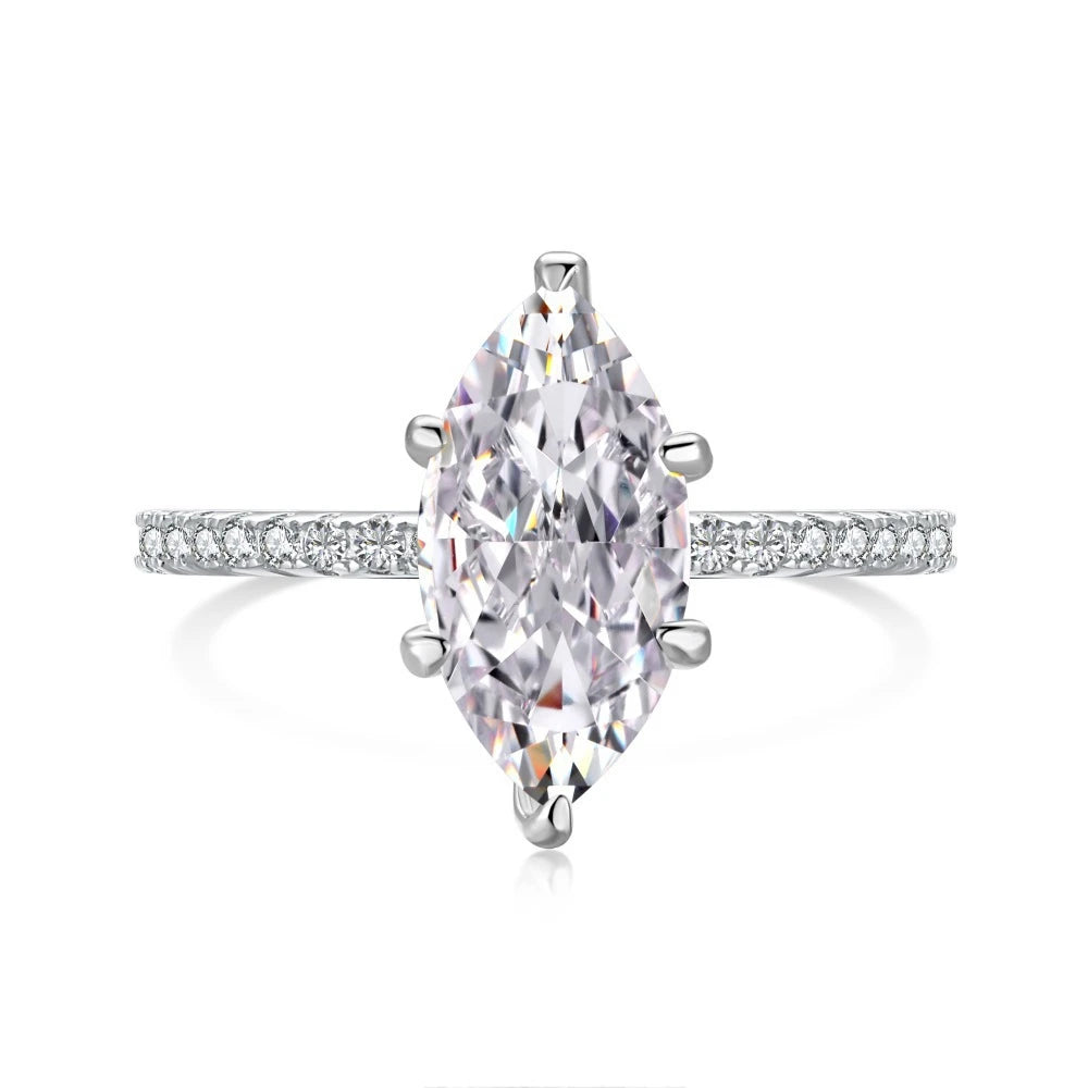 18K Gold Plated 925 Sterling Silver Crushed Ice Cut Lab Sapphire Gemstone Wedding Party Fine Jewelry Rings Wholesale