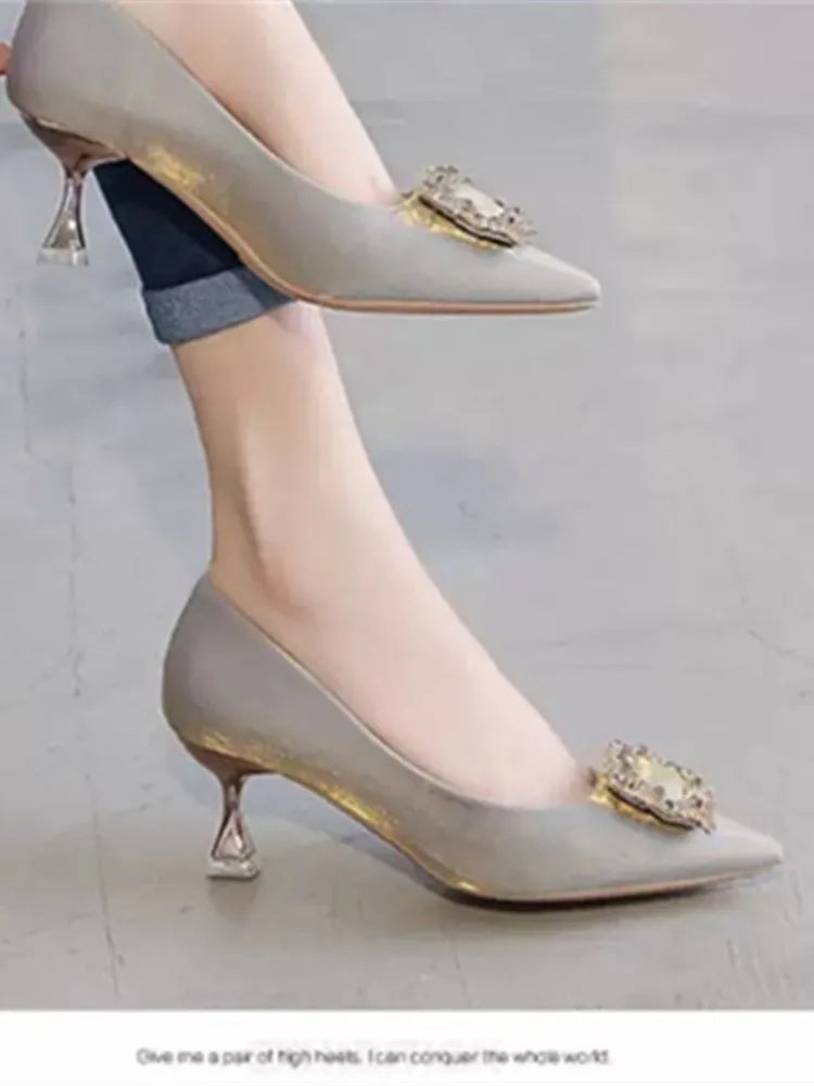 sapatos femininas mulheres sapatos salto stiletto roxo claro fofos primavera e verão confortáveis senhora calçado elegante preto sexy a427